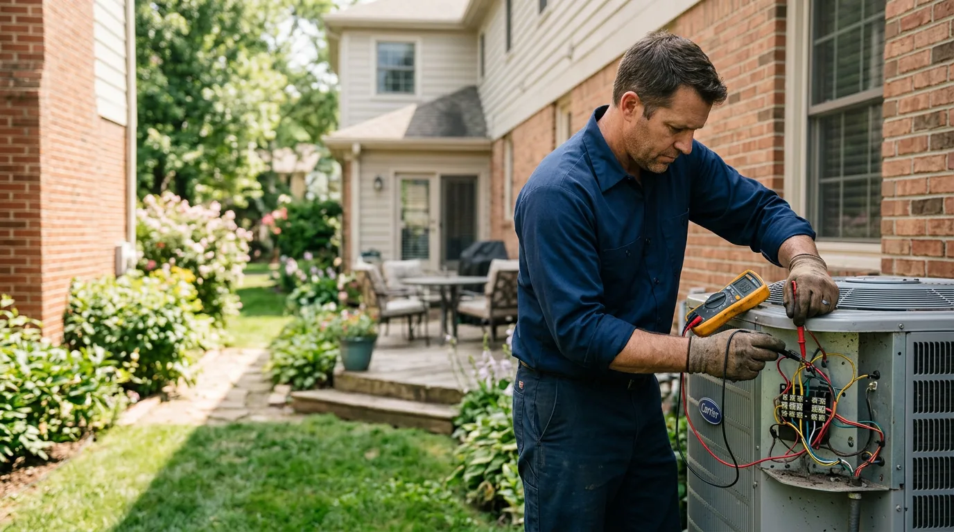 HVAC technician working near Fallentimber, PA